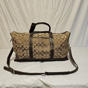 Coach Signature Cloth Duffle Bag